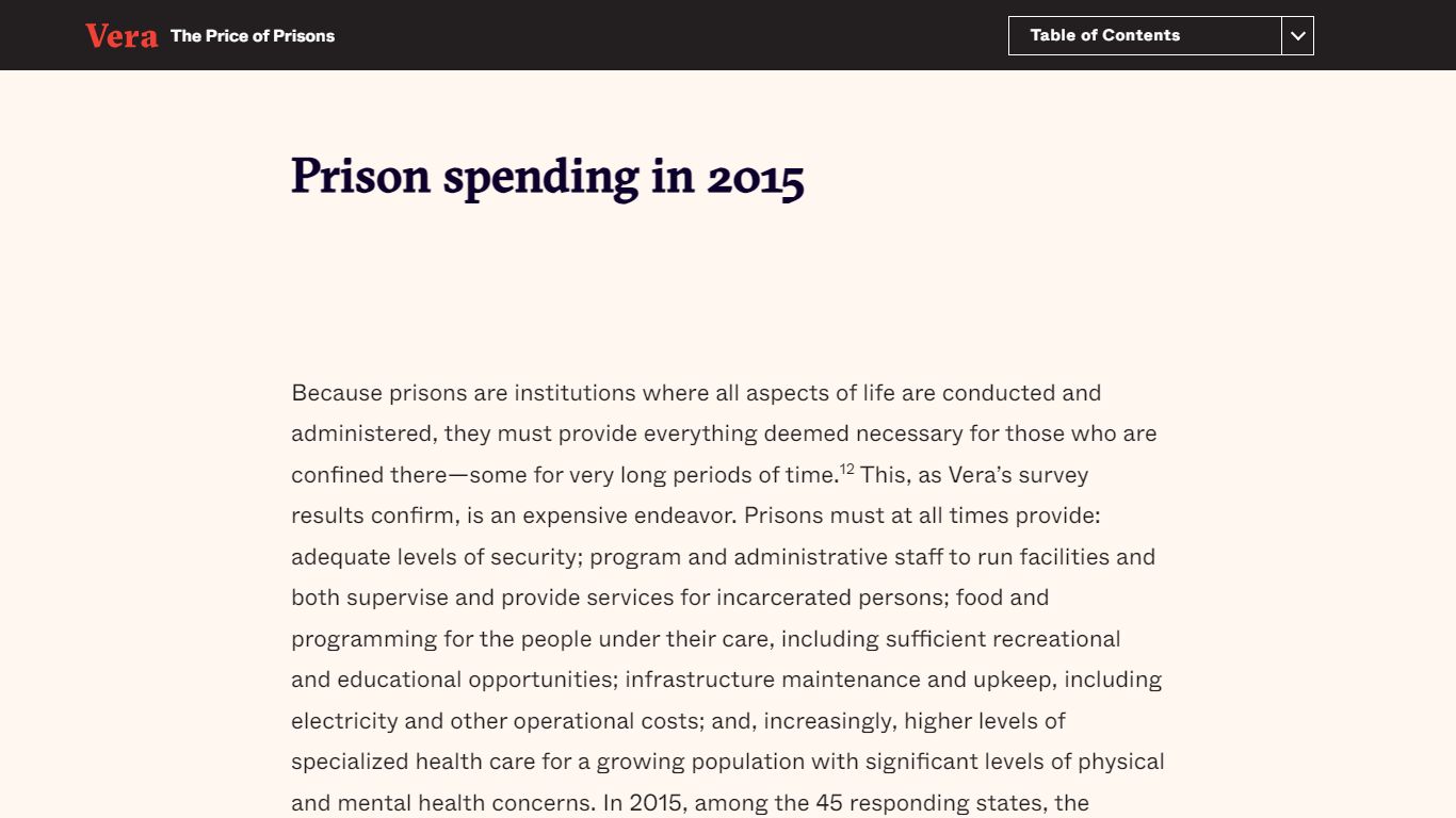 Vera Institute of Justice | The Price of Prisons - The Price of…